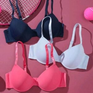 Eg Bra 1pcs Women’s Full Cup Underwire Solid Color Bra – supportive everyday lingerie